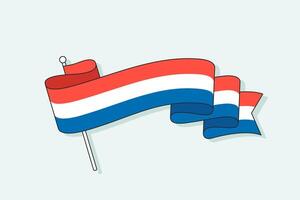 vlag met drie streep vector