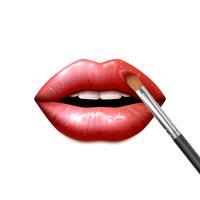 Lippen make-up vector