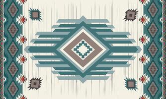 Navajo tribal naadloos patroon. inheems Amerikaans ornament. etnisch zuiden western decor stijl. boho meetkundig ornament. naadloos patroon. Mexicaans deken, tapijt. geweven tapijt illustratie vector