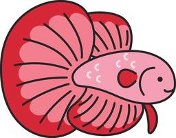 betta vis illustratie vector