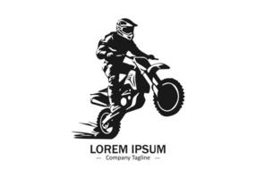 logo van een modder fiets icoon silhouet ontwerp Aan licht achtergrond vector