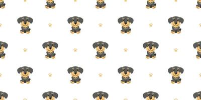tekenfilm karakter schattig hond naadloos patroon achtergrond vector