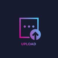upload bestand vector icoon