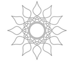 illustratie van een mandala met een kettingpatroon, geweldig voor een verscheidenheid aan ontwerpen vector