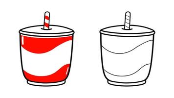 grappig schattig gelukkig verkoudheid drinken tekens bundel set. hand- getrokken tekenfilm kawaii karakter illustratie icoon. schattig verkoudheid drankje. schets tekenfilm illustratie voor kleur boek vector