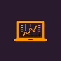 analyse, bedrijfsanalyse Pictogram vector