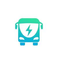 elektrische bus pictogram vector