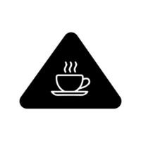 koffie kop icoon schets stijl vector