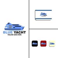 blauw jachtlogo vector