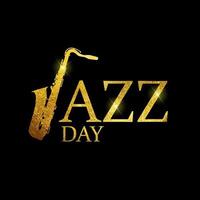 jazz dag achtergrond. vector illustratie