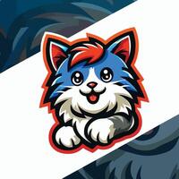 kat mascotte logo icoon ontwerp vector