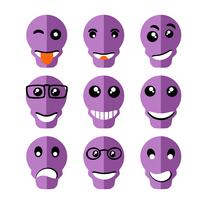 Emoji emoticon expressie pictogrammen vector