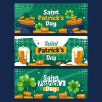 NS. patrick's day klaver banner vector