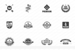 Vintage Retro Vector Logo voor banner