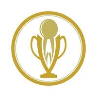 creatief en uniek trofee logo ontwerp. trofee logo voor sport- toernooi kampioenschap vector