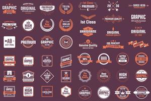 Vintage Retro Vector Logo voor banner