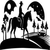 paard silhouet dier geïsoleerd Aan wit achtergrond. zwart paarden grafisch element illustratie. vector