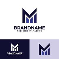 brief m financieel logo, geschikt voor ieder bedrijf verwant naar financieel met m eerste vector