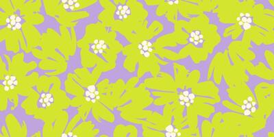 exotisch hand- getrokken bloemen, naadloos patronen met bloemen voor kleding stof, textiel, kleding, omhulsel papier, omslag, banier, huis decor, abstract achtergronden. vector