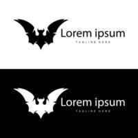 gemakkelijk zwart silhouet ontwerp knuppel logo illustratie van een 's nachts dier met een minimalistische concept vector