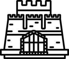 fort schets illustratie vector