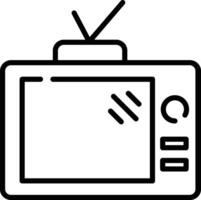 televisie schets illustratie vector