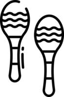 maracas schets illustratie vector