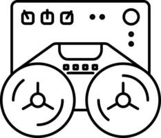 opname audio schets illustratie vector