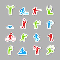 Sport pictogrammen instellen vector