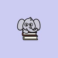 schattige olifant mascotte vector