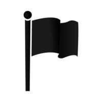 zwart vlag icoon. vlag symbool teken geïsoleerd Aan wit achtergrond. beeld van vlag icoon. Golf vlag icoon geïsoleerd. vector