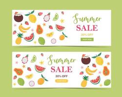 zomer uitverkoop banners en affiches. reeks van illustraties voor web en sociaal media spandoeken, afdrukken materiaal, nieuwsbrief ontwerpen, bonnen, marketing. vector