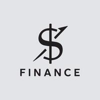 financiën brief logo voor bedrijf financiën en investering. vector