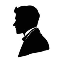 Mens silhouet ontwerp geïsoleerd Aan wit achtergrond. Mens silhouet Aan wit achtergrond. vector