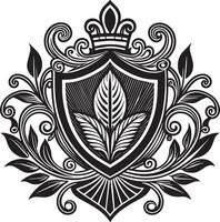 logo illustratie zwart en wit geïsoleerd Aan wit achtergrond vector