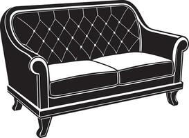 sofa illustratie geïsoleerd Aan wit achtergrond vector