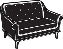 sofa illustratie geïsoleerd Aan wit achtergrond vector