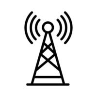 een breedband netwerk antenne icoon ontwerp, premie vector