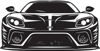 voorkant auto silhouet automotive logo ontwerp, zwart kleur silhouet vector