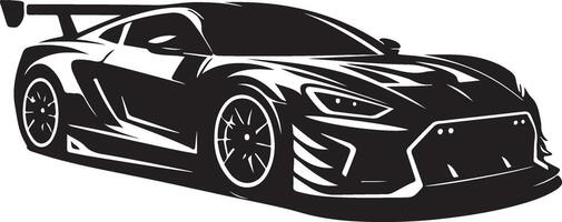 sport auto silhouet kant visie logo ontwerp voor auto, zwart kleur silhouet vector