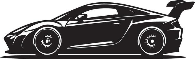 divers auto silhouet illustratie, sport modern auto, zwart kleur silhouet vector