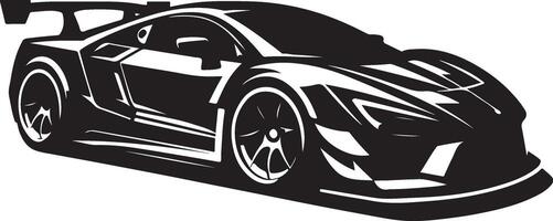 sport auto silhouet kant visie logo ontwerp voor auto, zwart kleur silhouet vector