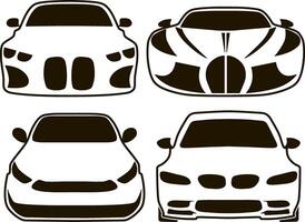 auto icoon stencil clip art vector