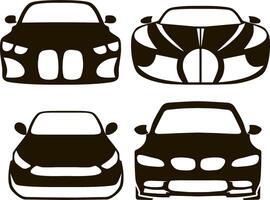 auto icoon stencil clip art vector