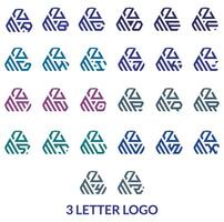 3 brief modern algemeen reusachtig logo,sza,szb,szc,szd,sze,szf,szg,szh,szi,szj,szk,szl,szm,szm,szo,szp,szq,szr,szs,szt,szu,szv,szw,szx, szy, szz, vector