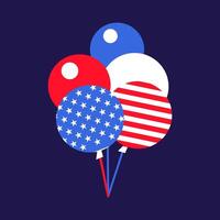 Verenigde Staten van Amerika vlag ballonnen feestelijk reeks vector