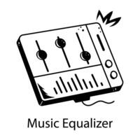 modieus muziek- equalizer vector