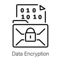 modieus gegevens encryptie vector