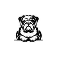 bulldog hond illustratie vector