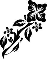 bloem silhouetten ontwerp vector